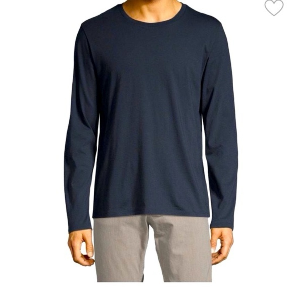 Vince Navy Pima Cotton Long Sleeve Tee, Size L, Great Condition!